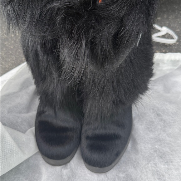 Tecnica Black Fur Apres Ski Snow Boots - Picture 2 of 5
